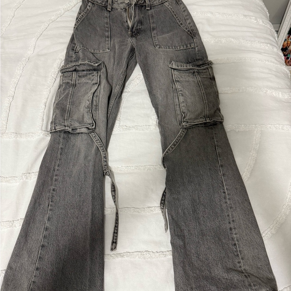 Zara Light Gray Denim Jeans